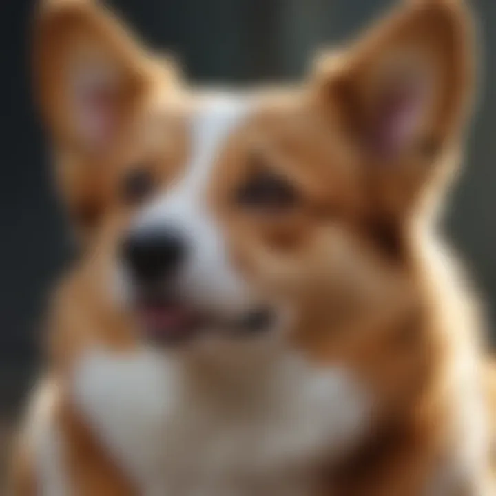 Graceful Gaze of a Female Corgi