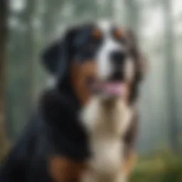 Graceful St. Bernese Dog