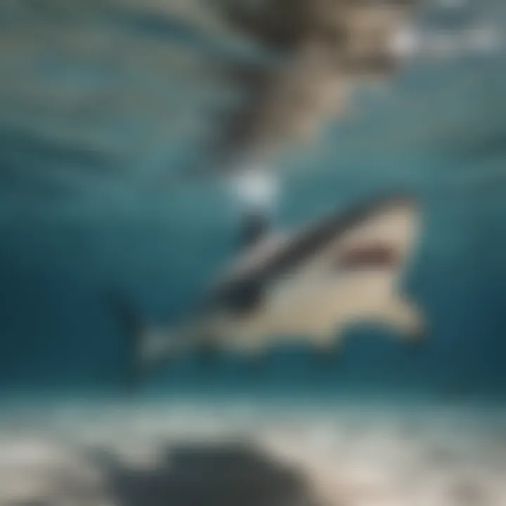 Graceful Tiger Shark Swimming
