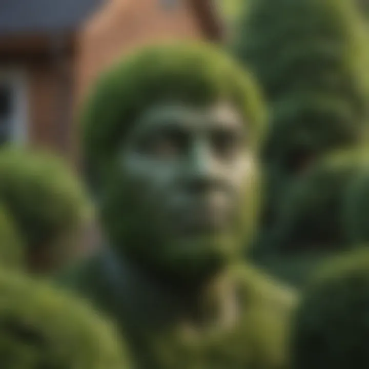 Green Giant Arborvitae providing privacy in a backyard