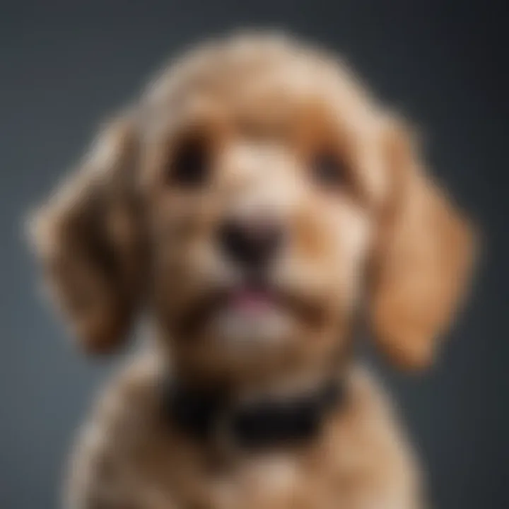 Groomed Cockapoo Pup Showing Off Elegance