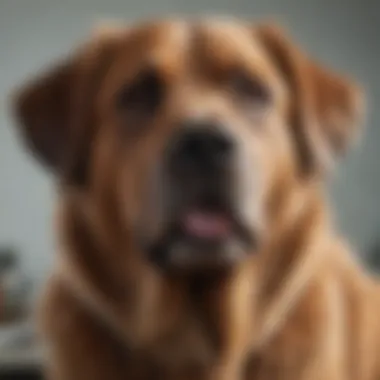 Grooming Rituals for Large Breeds Large dog being groomed with elegance