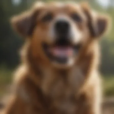 Happy Dog with Healthy Skin and Coat Happy Dog with Healthy Skin and Coat