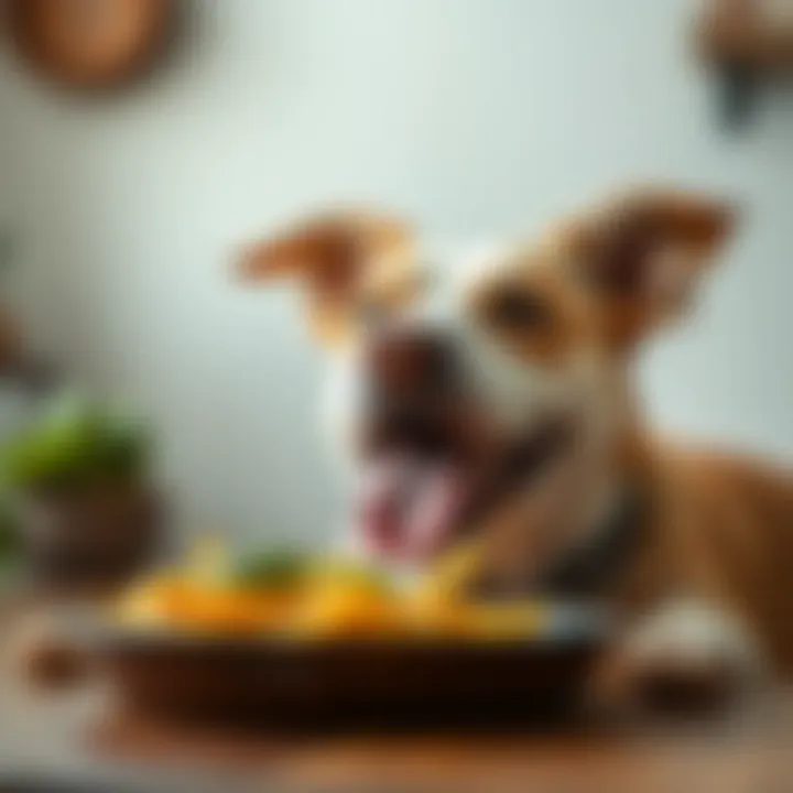 Dog Enjoying a Hypoallergenic Diet A happy dog enjoying its hypoallergenic meal