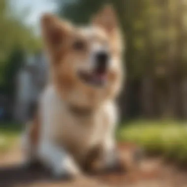 Illustration depicting a healthy and happy dog benefiting from Royal Canin Urinary SO dog food