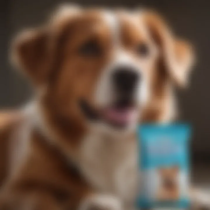 Happy Pet Owner Using Top Paw Sensitive Skin Wipes