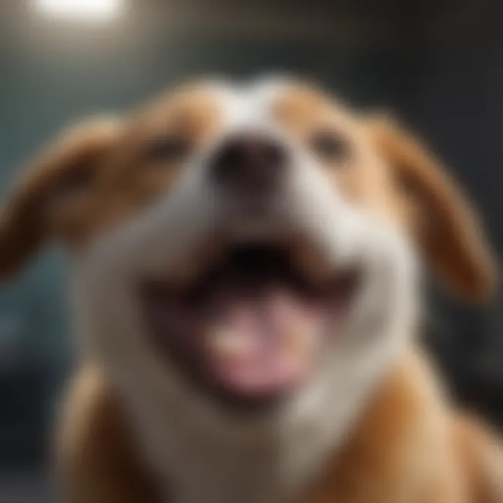 Illustration of a happy pet with shiny clean teeth