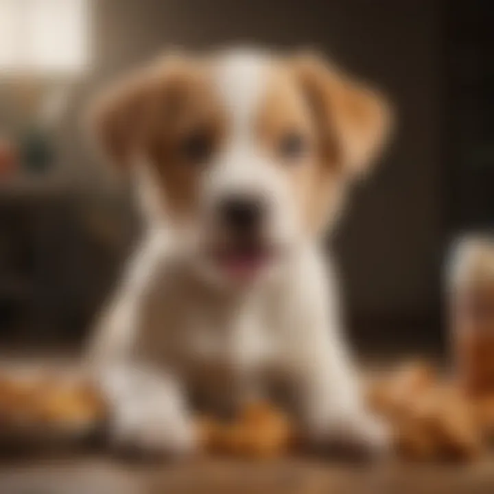 Happy Giant Breed Puppy Enjoying Iams Food