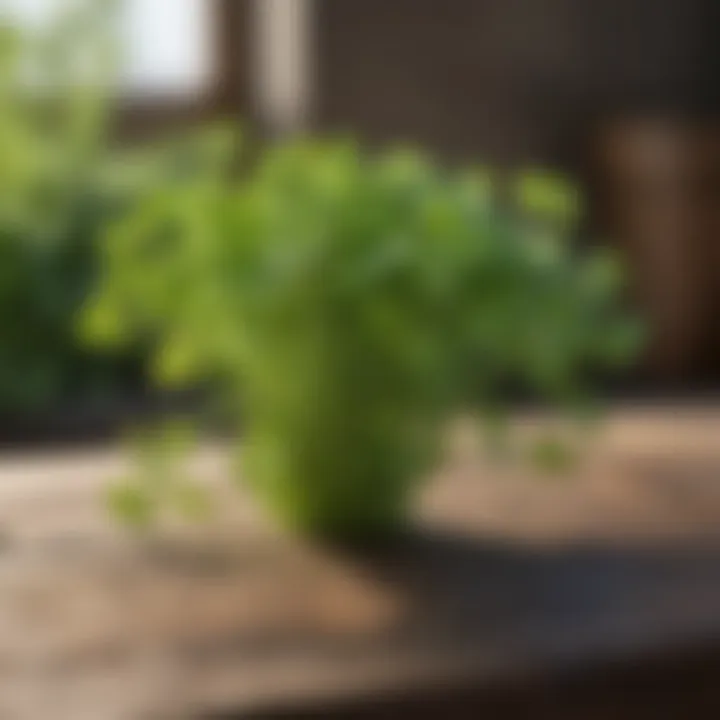 Cutting cilantro with precision for proper harvesting