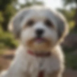 Majestic Havanese Dog in Cuban Landscape