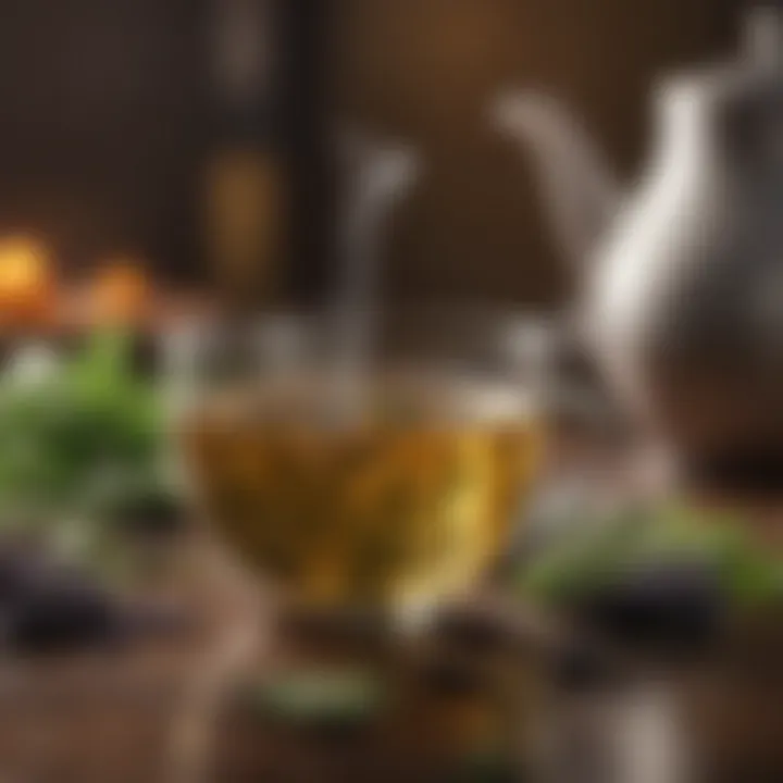 An assortment of herbal teas known for their benefits on ocular health