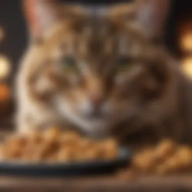 Various types of high calorie cat food