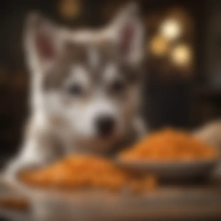 A variety of high-quality dog food options for husky puppies