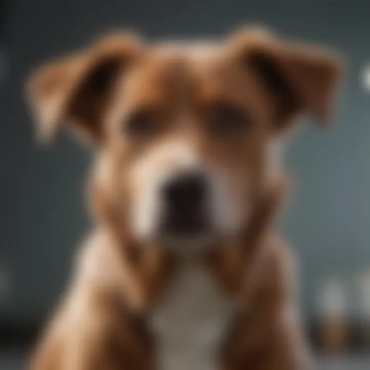 Consultation with a veterinarian for dog health