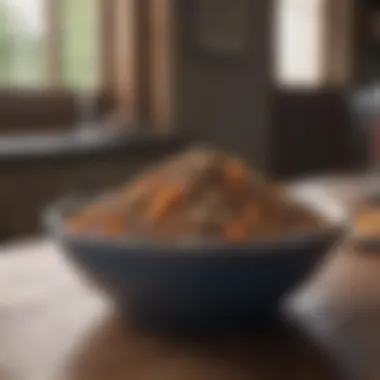 Homemade Recovery Dog Diet A bowl of homemade dog food designed for recovery