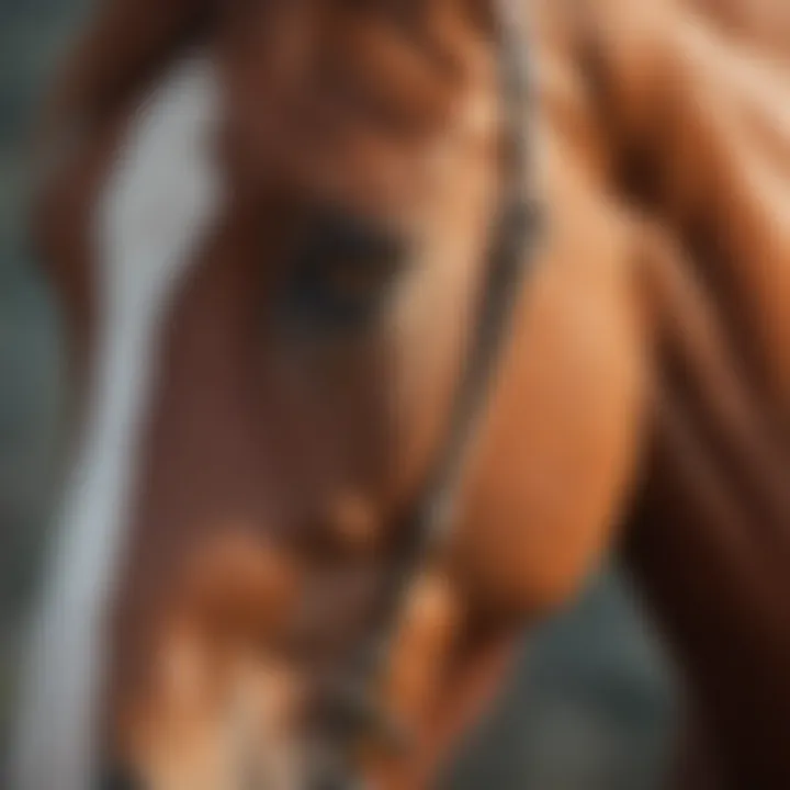 Equine health check before deworming process