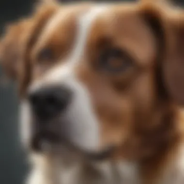 Dog Being Examined for Ticks Dog with a concerned expression while being examined for ticks