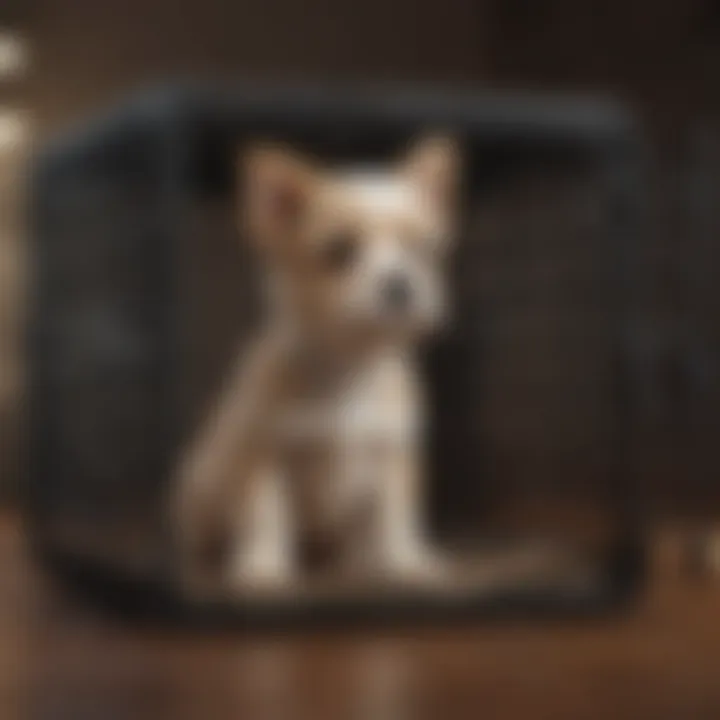Measuring a dog for crate size