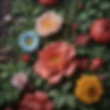 Cultural Heritage: Traditional Floral Motifs in Hungary An illustration of a traditional Hungarian floral motif found in local crafts and textiles.