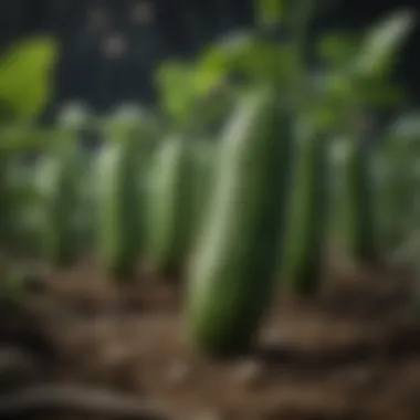 Sustainable Cultivation Innovative hydroponic system nurturing Israeli cucumber plants