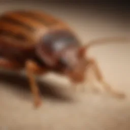 Close-up view of a bed bug and its look-alikes for comparison