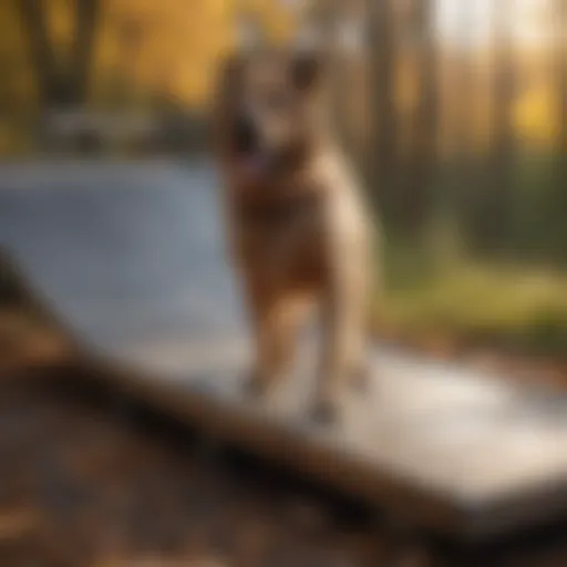 A sturdy dog ramp designed for large breeds