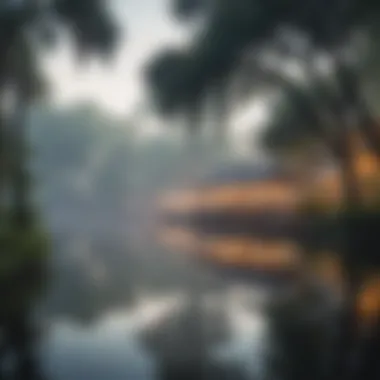 Idyllic Morning Mist on Lake Eola