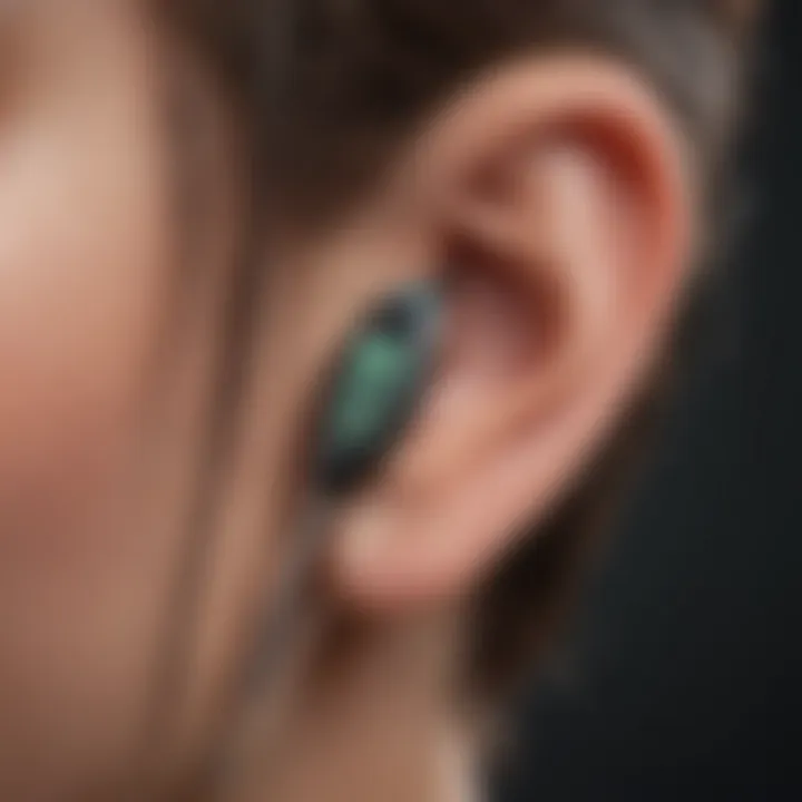 Sleek and Stylish In-Ear Thermometer Design