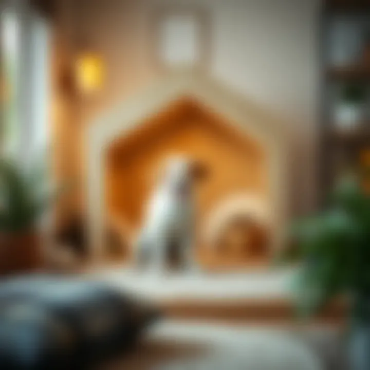 Innovative Indoor Dog Hut for Trendy Spaces Modern indoor dog hut with unique design