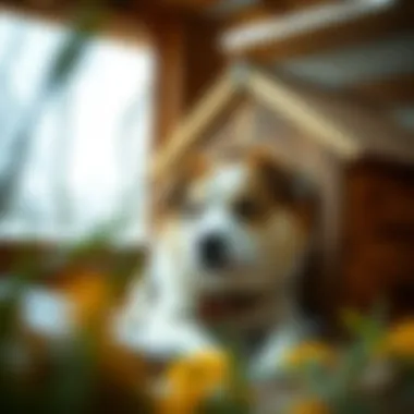Enhancing Dog Health with Indoor Huts Indoor dog hut promoting pet well-being