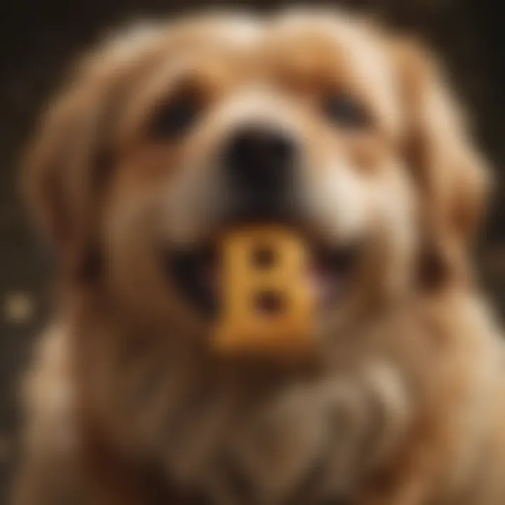 A creative representation of various dog names displayed in a whimsical font.