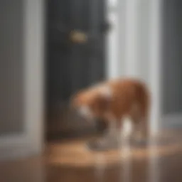 Innovative doggy door equipped with sensors