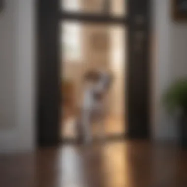 Illustration of security features of sensor doggy doors