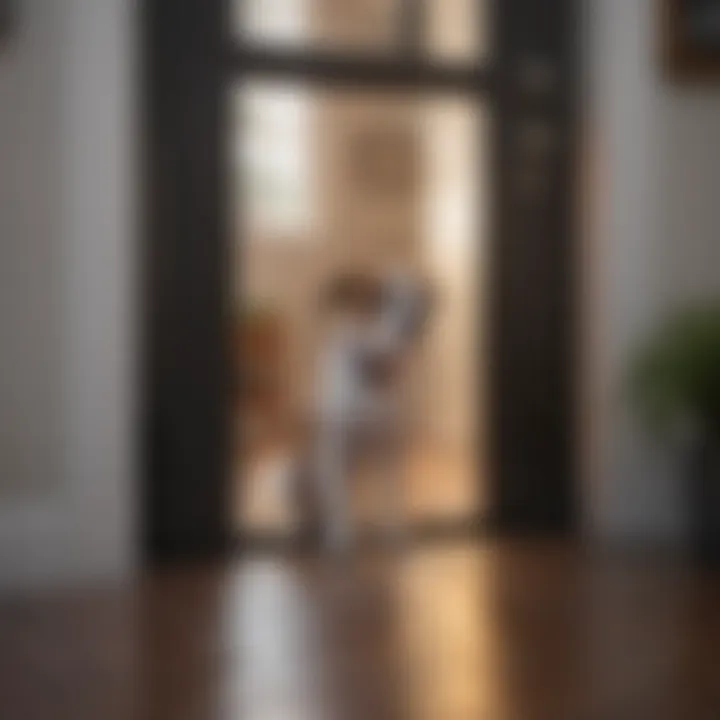 Illustration of security features of sensor doggy doors