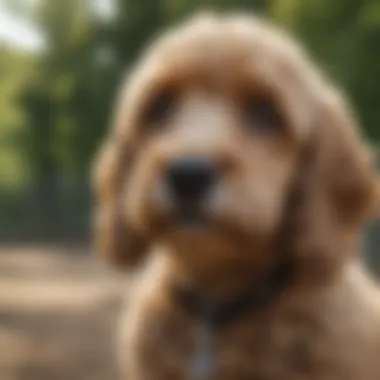 Intelligent Cockapoo Dog Engaged in Training