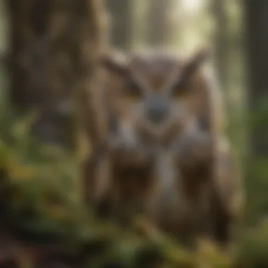 Diverse owl species nestled in their natural habitat