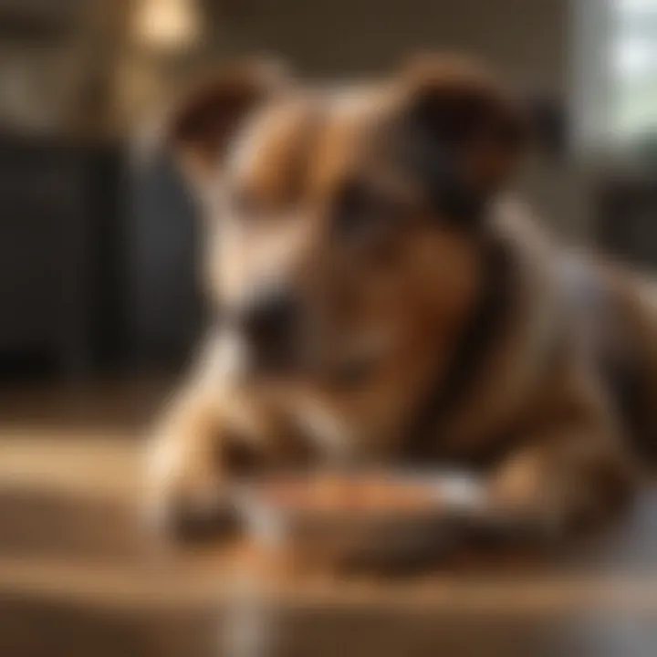 Dog enjoying a bowl of Just Food for Dogs