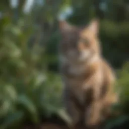 Cat-deterring plants in garden