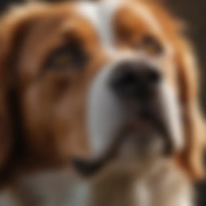 Veterinarian providing treatment for kennel cough