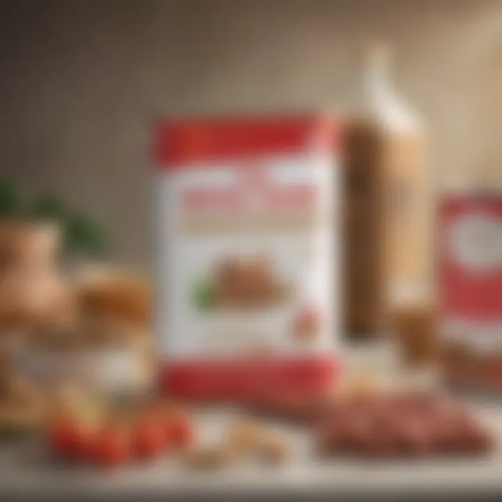 Illustration highlighting the key ingredients in Royal Canin Urinary SO dog food