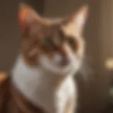 Graceful female cat in a natural pose, showcasing her elegance