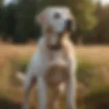 Majestic Labrador Retriever in a field