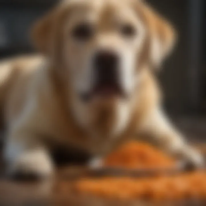 Labrador Retriever playing happily fueled by proper nutrition
