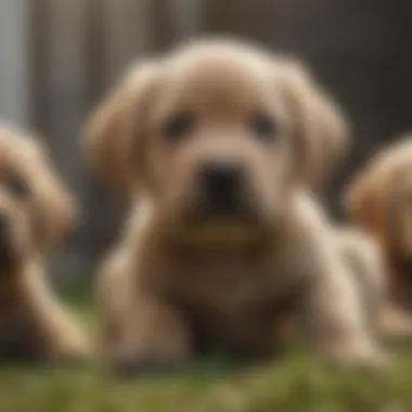 Labrador Retriever Puppies Playing