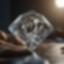 Majestic diamond in a grand setting
