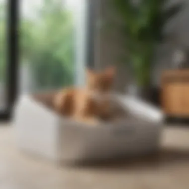 Innovative Covered Litter Box Design Innovative covered litter box with modern design
