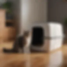 Spacious litter box designed for multiple cats