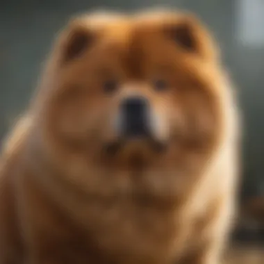 A strong-willed Chow Chow displaying aloofness