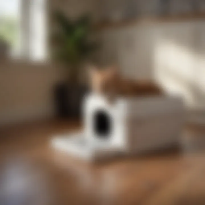 An illustrative comparison of traditional vs automated litter boxes