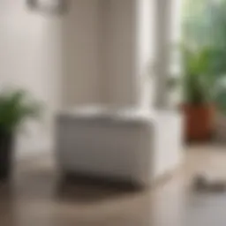 A modern automated litter maid box showcasing its sleek design